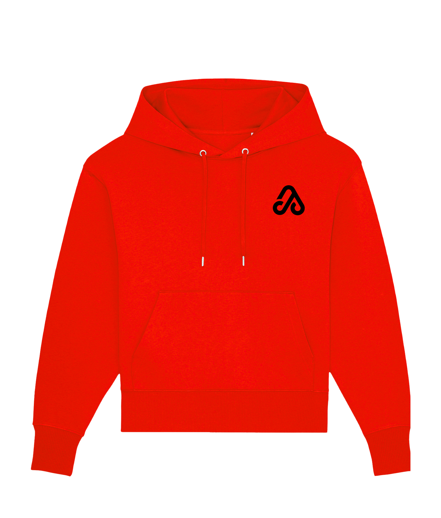 Hoodie rouge monogramme noir